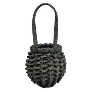 Pinapple Basket With Handle, Green Color see Diagram In Photos